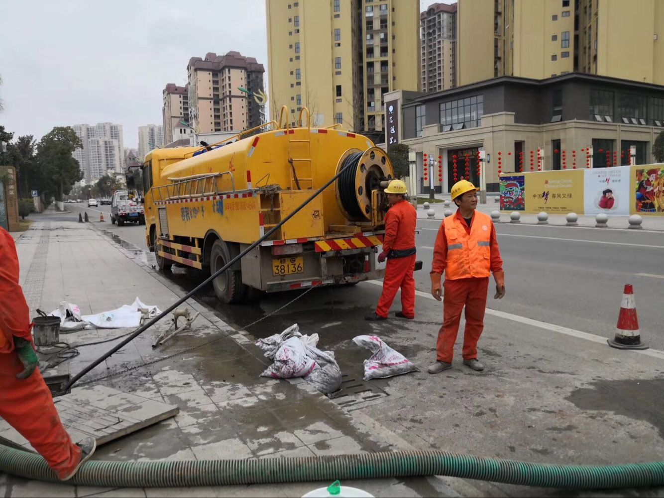 台儿庄排污管道清淤-管道清洗
